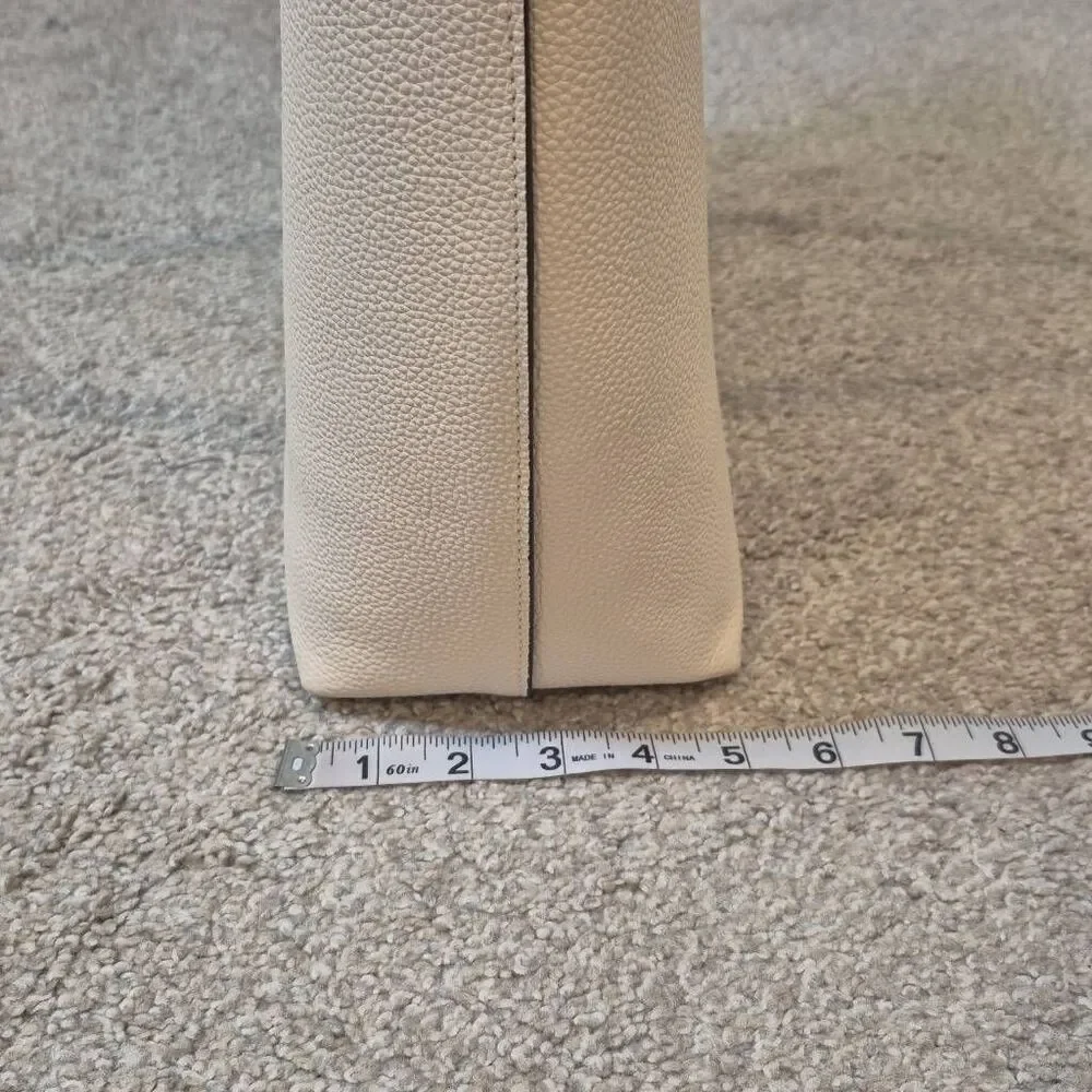 NWT Coach Leather Chalk Thea Tote Bag